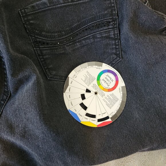 Riders Lee Womens Jeans 20W Plus Straight Leg Muted Black Denim SL100E - Picture 9 of 9